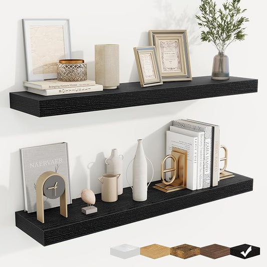 fuqing Floating Shelves for Wall, Wall Mounted Wood Floating Shelf by Fuqing