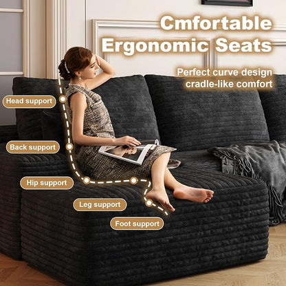 AUGOP 108" Sectional Couches for Living Room Modern Modular Sofa - Image 5