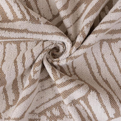 VClife Boho Couch Cover, Abstract Cream and Khaki Line Geometric Jacquard Couch - Image 8
