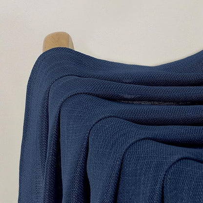 Chyhomenyc Extra Long Navy Blue Semi Sheer Curtains 120 Inches Long 2 Panels Set - Image 9