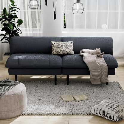 Ribilake 2 Sets 70" Futon Sofa Bed, 4 in 1 Multi-Function Couch Sleeper - Image 7