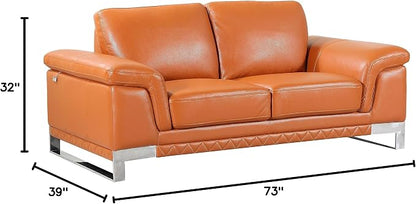 Blackjack Furniture Weston Collection Genuine Italian Leather Living Room - Image 13