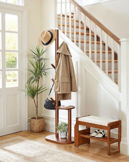 Pipishell Coat Rack, Freestanding Hall Tree - Image 2