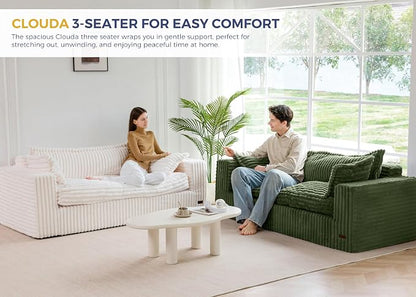 MAXYOYO 76" Sofa Couch, Loveseat Boneless Couch in a Box, Upholstered Small - Image 7