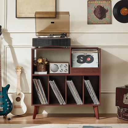 LELELINKY Large Record Player Stand, Turntable Stand - Image 5