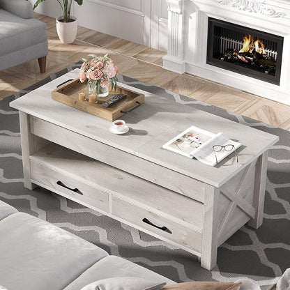 Seventable Coffee Table, 39.3" Lift Top Coffee Table - Image 6