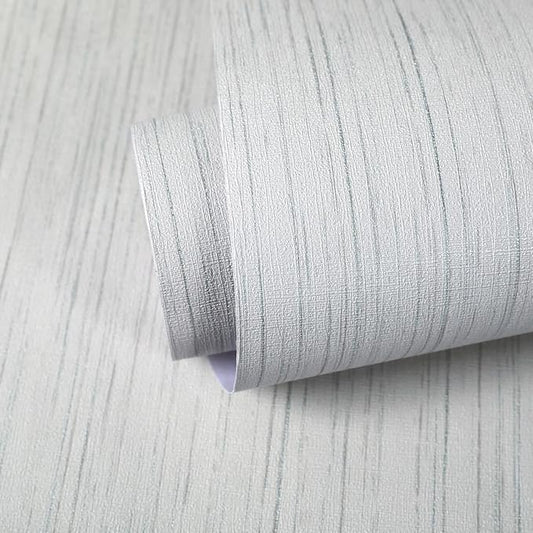 Beige Grey Grasscloth Peel and Stick Wallpaper 15.74" x 196.85" Boho Grass by MANONIRIA