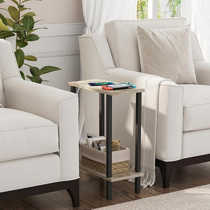 TUTOTAK Small Side Table, Narrow End Table, Skinny Sofa Table, Slim Nightstand - Image 5
