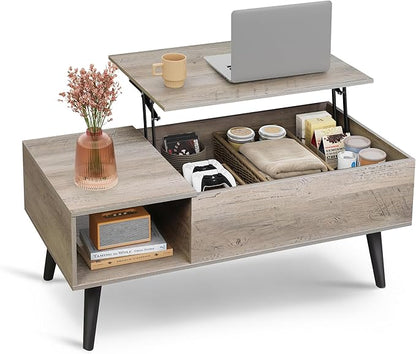 WLIVE Coffee Table for Living Room, Lift Top Coffee Table by WLIVE