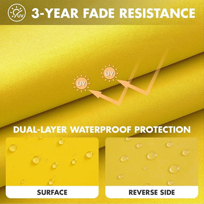 MIULEE Yellow Outdoor Seat Cushion 22x22 Inch Waterproof & 3 Year Fade - Image 3