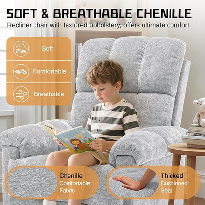 Korser Recliner Chair, Swivel Rocker Recliner Chair - Image 7