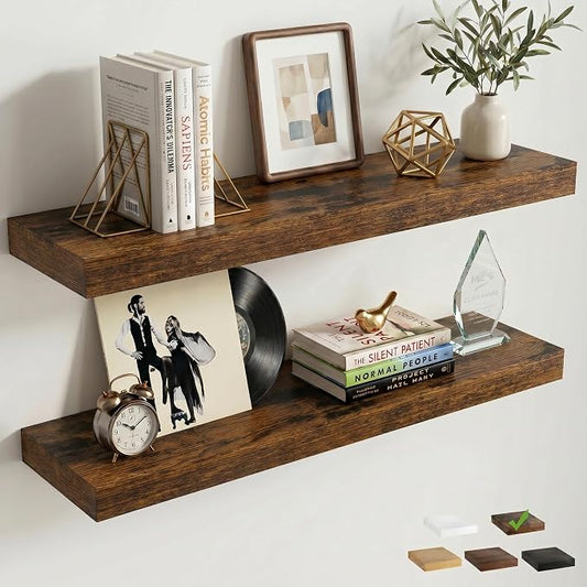 FLYJOE Floating Shelves for Wall, 32 Inch Floating Shelves Set of 2, Kitchen by FLYJOE