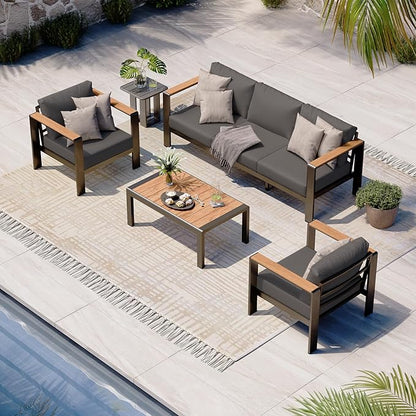 Aluminum Outdoor Patio Furniture Set by Oasbira