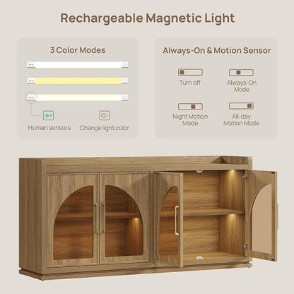 SICOTAS Sideboard Buffet Cabinet - Image 6