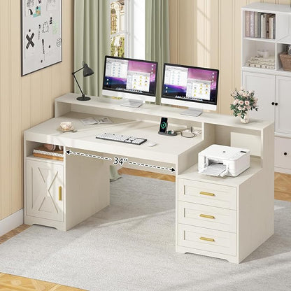 TVU Farmhouse Computer Desk - Image 8