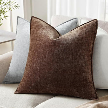 decorUhome Summer Couch Euro Sham Throw Pillow Covers 24x24 Set of 2, - Image 3
