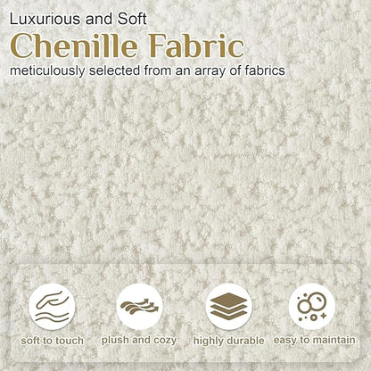 DAMAIFROM 68.5" Loveseat Sofa for Living Room, Modern Luxury Plush Chenille - Image 4