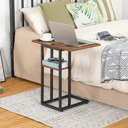 HOOBRO Foldable C Shaped End Table, C Shaped Side Table - Image 5