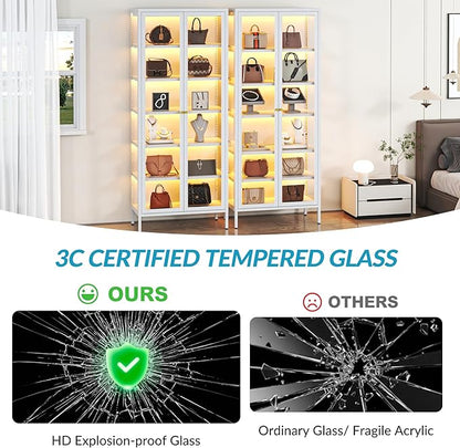 6-Tier Glass Display Cabinet - Image 3