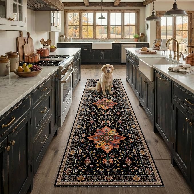 RELEANY Area Rugs 3'x10' Runner Rug Non Slip Washable - Image 2