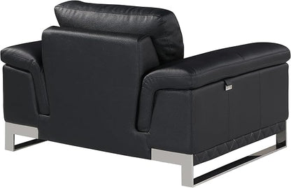 Blackjack Furniture Weston Collection Genuine Italian Leather Living Room Chair - Image 4