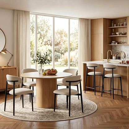 UVV Dining Chairs Set of 4, Metal Kitchen Chairs - Image 5