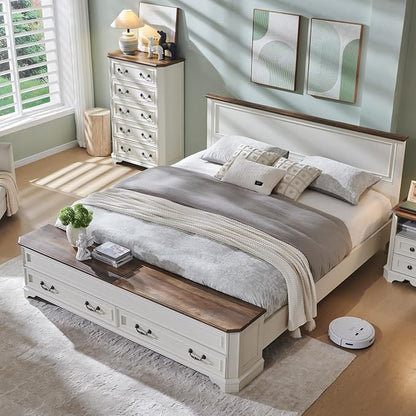 T4TREAM Farmhouse King Bed by T4TREAMFurniture