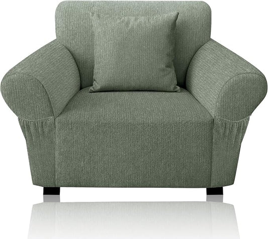 Armchair Slipcover with 1 Pillow Cover by Jcones