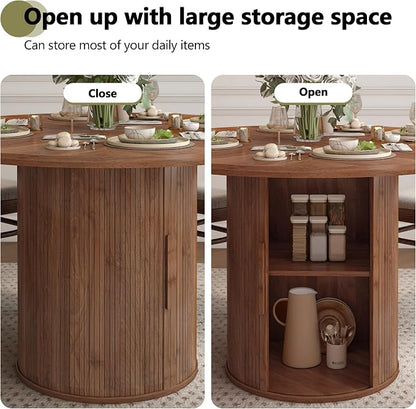 weselon 47 inch Round Dining Table - Image 5