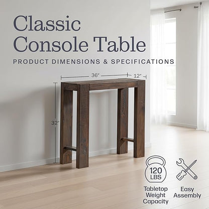 Alaterre Furniture Classic Solid Wood Console Table - Image 2