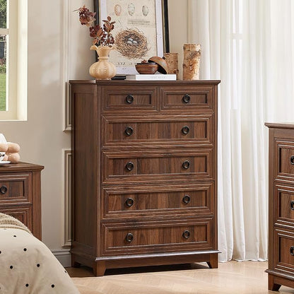 Joaxswe Farmhouse 6 Drawer Dresser - Image 11