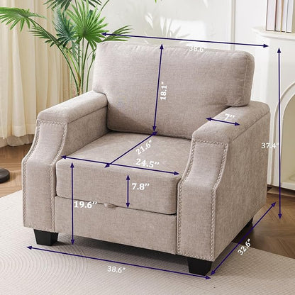 Oversized Accent Chair Set of 2 - Image 2