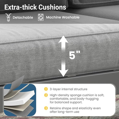 Wisteria Lane Metal Patio Furniture Sofa, All-Weather Outdoor Couch - Image 4