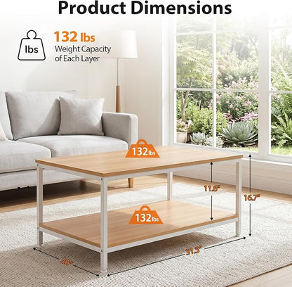 ZenStyle Industrial Coffee Table - Image 3