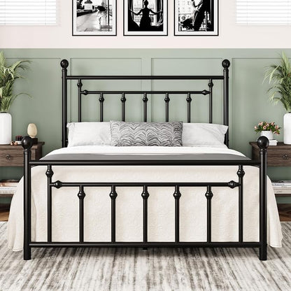 Allewie 14 Inch Full Size Metal Platform Bed Frame by Allewie