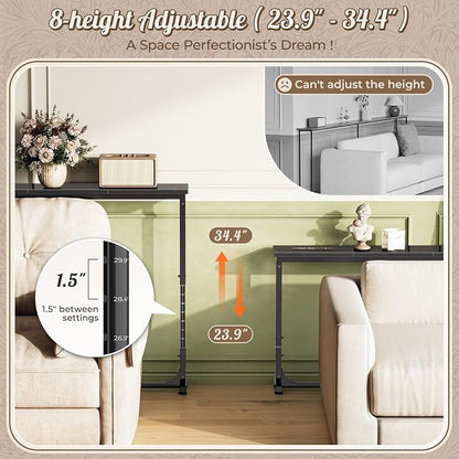 Huuger 39.4 Inch Behind Couch Table - Image 4
