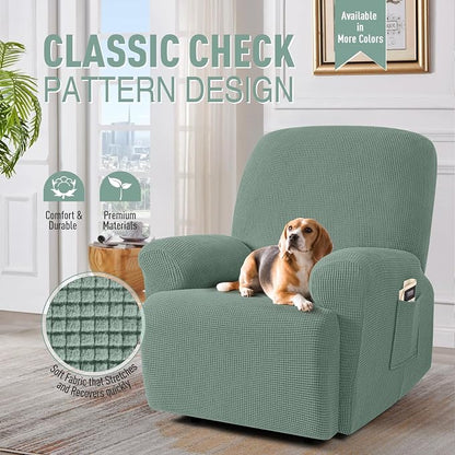 TAOCOCO Recliner Cover 4-Pieces, Recliner Stretch Sofa Slipcover, Recliner - Image 2