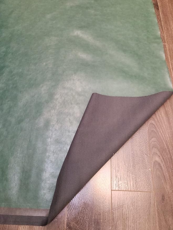 NAT Leathers | Hunter Green Soft Faux Vegan Leather PU | 4 Yards Cut by The - Image 3