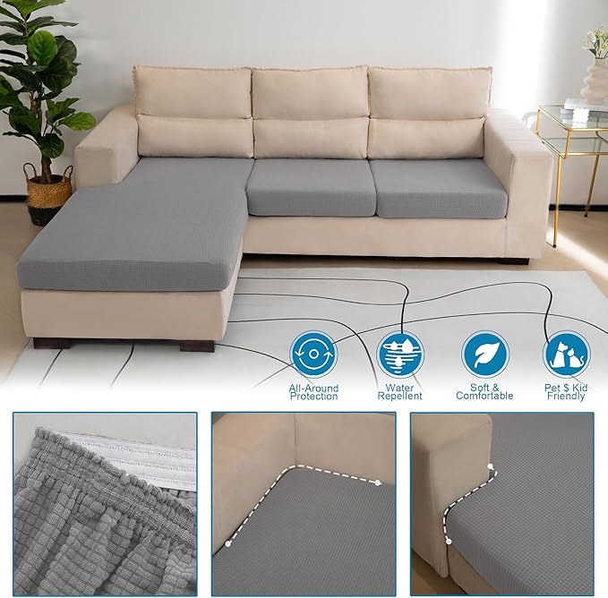Water Repellent L Shaped Couch Covers - Image 3