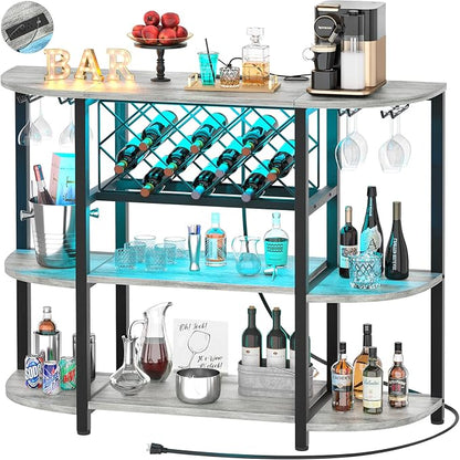 Unikito 4-Tier Metal Coffee Bar Cabinet by Unikito