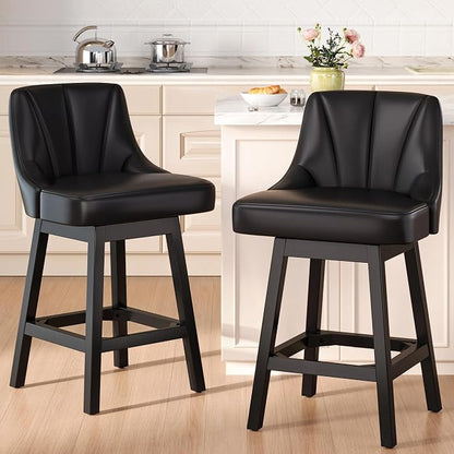 YaFiti Swivel Bar Stool 1 Pcs, 26 Inch Counter Height Bar Stools - Image 2