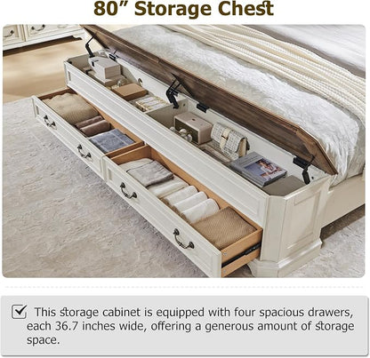 T4TREAM Farmhouse King Bed - Image 4