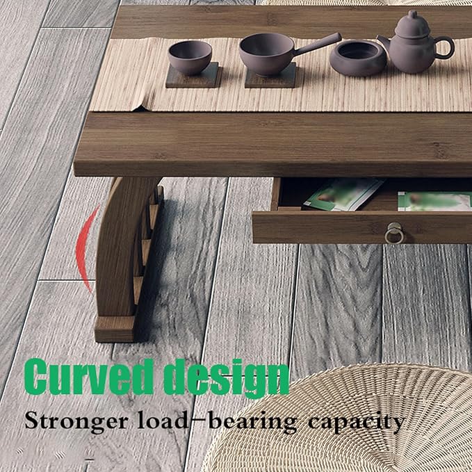 Stylish Portable Japanese Wooden Floor Table - Image 5