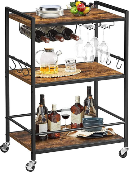 TUTOTAK Bar Cart, Serving Cart for Home, Microwave Cart, Drink Cart, Mobile - Image 8
