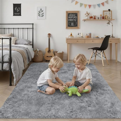 8x10 Area Rugs for Living Room Bedroom: Ultra Soft Fluffy Shag Rug Upgrade - Image 7