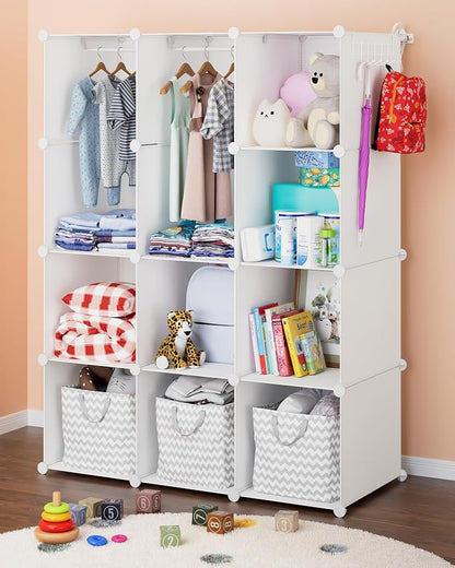 CUBEDIY Baby Closet Organizer for Nursery: Durable Baby Wardrobe for Closet by CUBEDIY