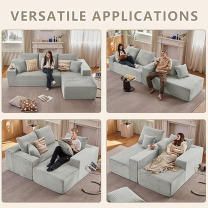 107.5" Cloud Sectional Couch - Image 6