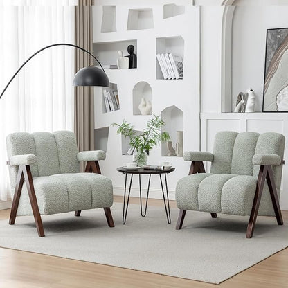 Mid Century Modern Accent Chairs Set of 2 by DRKAT