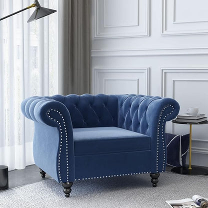 QHITTY 2 Piece Living Room Set, Sectional Chesterfield Sofa Chair Contemporary - Image 2