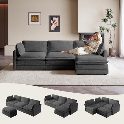 ROWHY 104'' Modular Sectional Cloud Couch by ROWHY